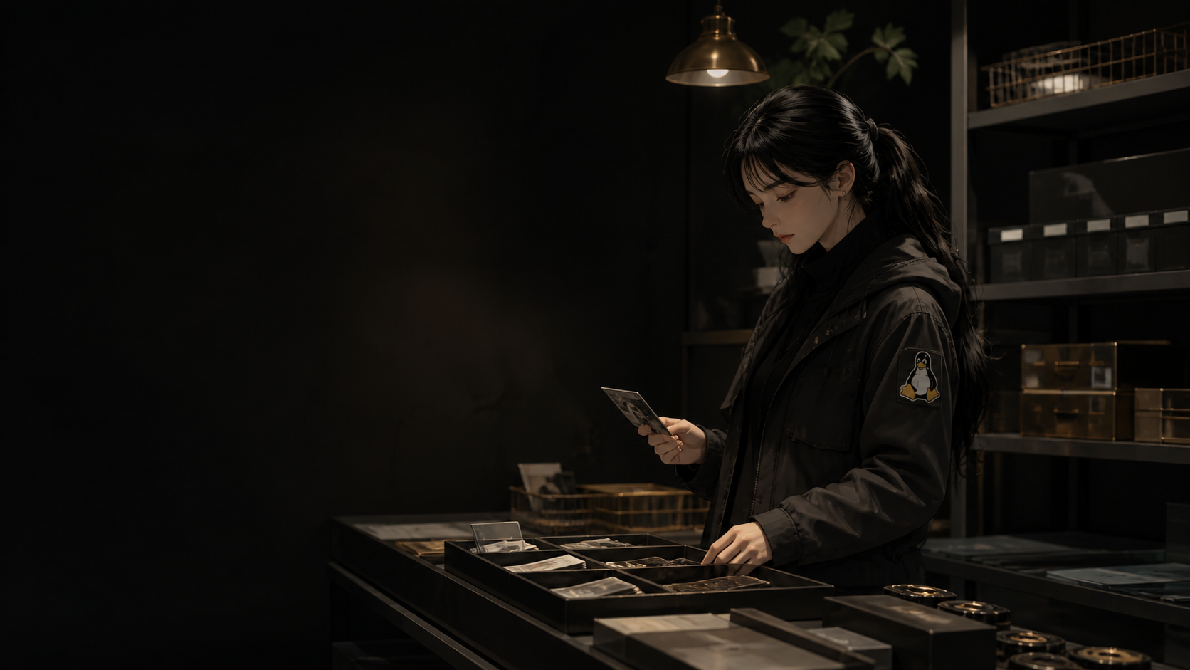 Ilustrasi editorial operator digital commerce
